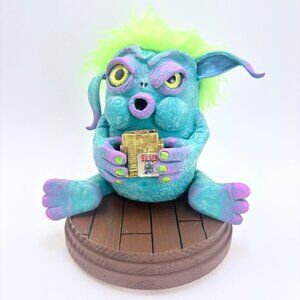 Statue Sculpture Cute Whimsical Monster Basement Dwelling Vintage Gamer Desk Art